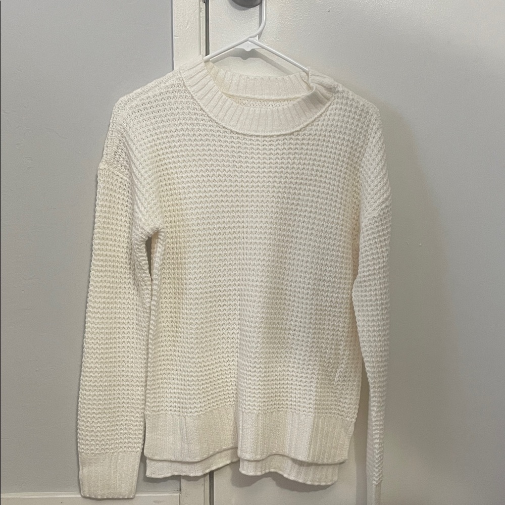 SO Women's Cream Crew Neck Sweater